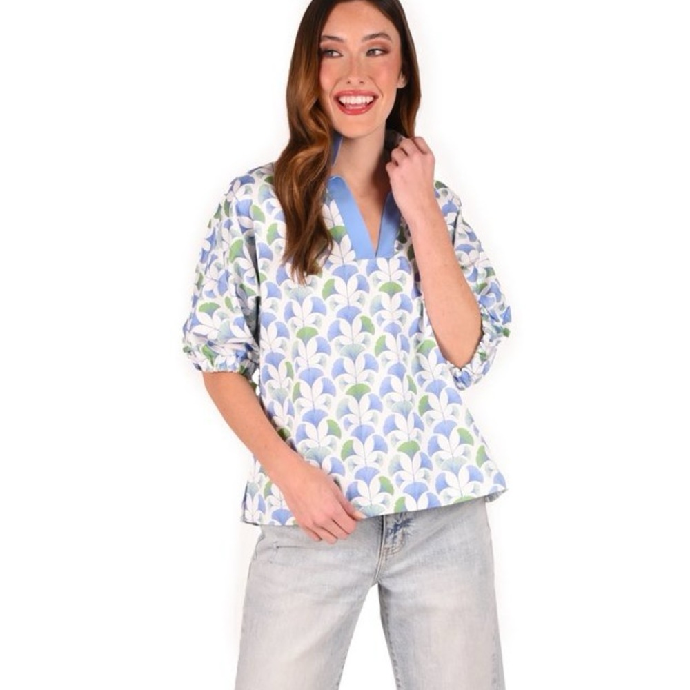 Emily McCarthy Poppy Top XS Maiden Trellis